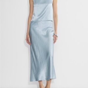 Babaton Light Blue Maxi Skirt